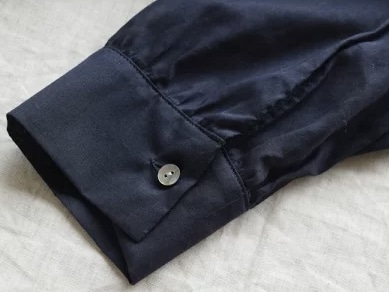 mizuiro ind/ミズイロインド　stand collar gather OP Black Free