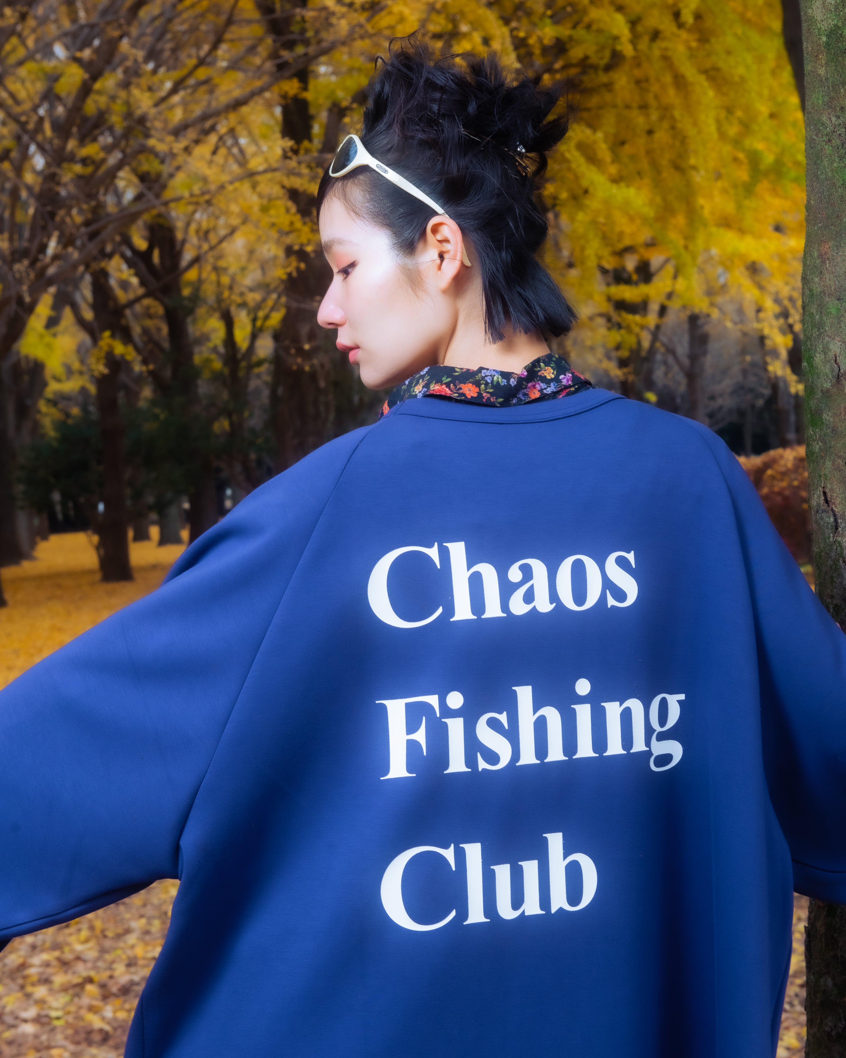 CHAOS FISHING CLUB/カオスフィッシングクラブ/EX LOGO RAGLAN BLUE M
