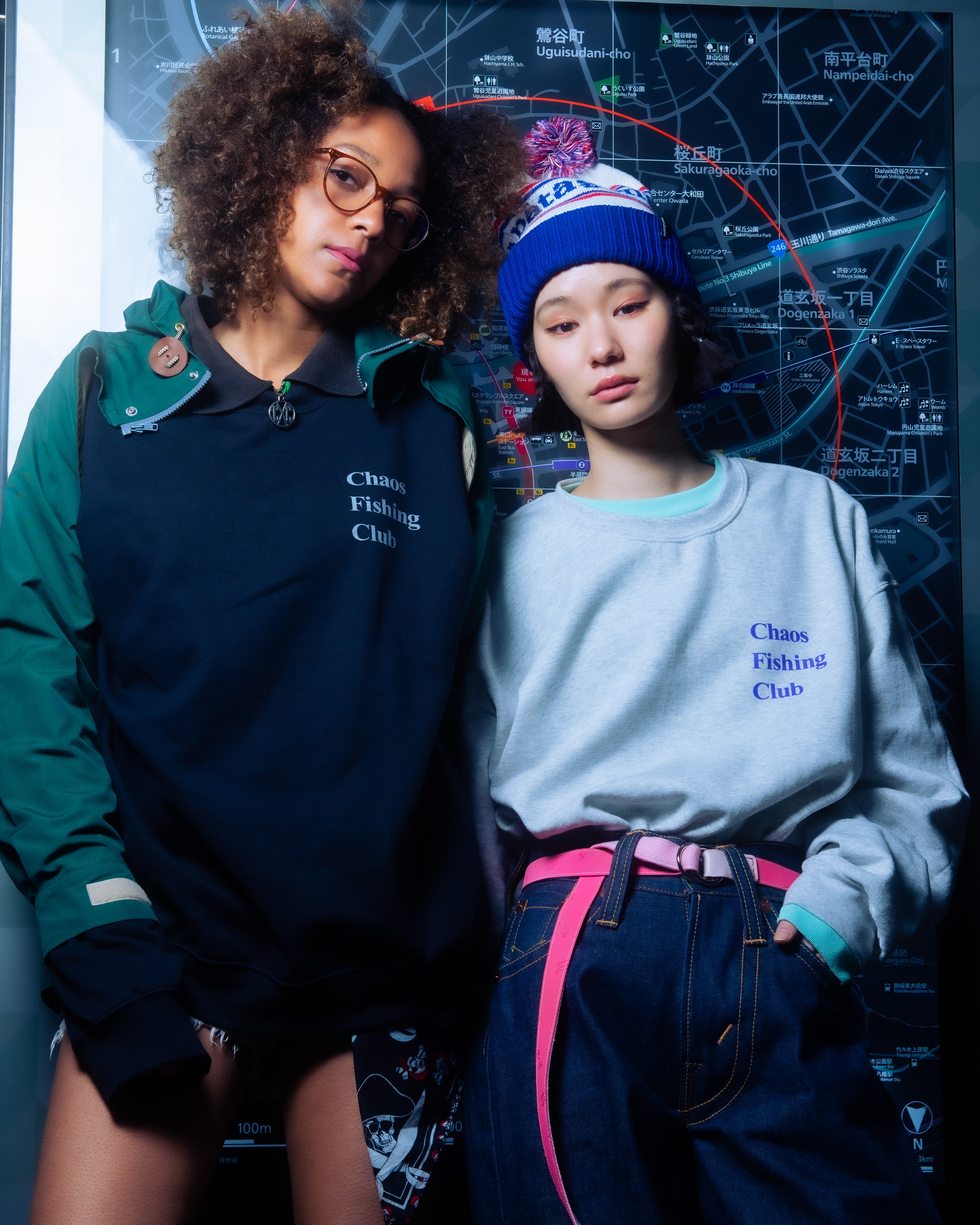 CHAOS FISHING CLUB/カオスフィッシングクラブ/EX LOGO SWEAT CREW GRAY M