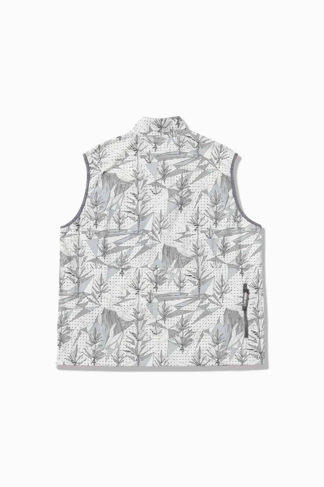 GRAMICCI × and wander brushed nylon vest/グラミチ×アンドワンダー　ブラッシュドナイロンベスト グレー M