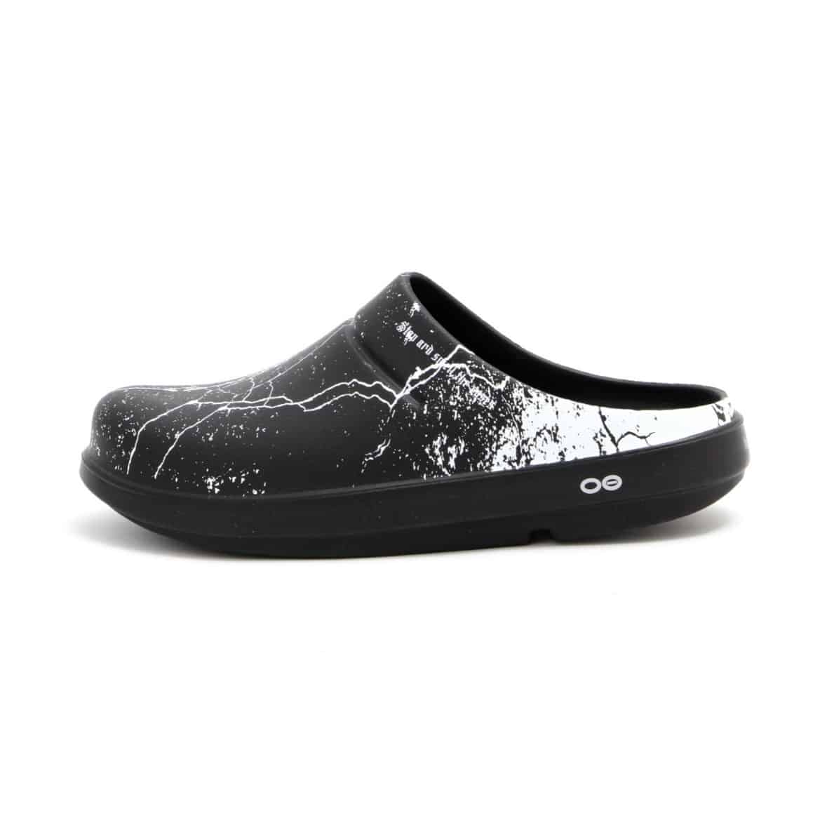 OOFOS x Children of the discordance /ウーフォス×チルドレンオブザディスコーダンス/ x OOcloog コラボ ウークロッグ サンダル BLACK 24cm