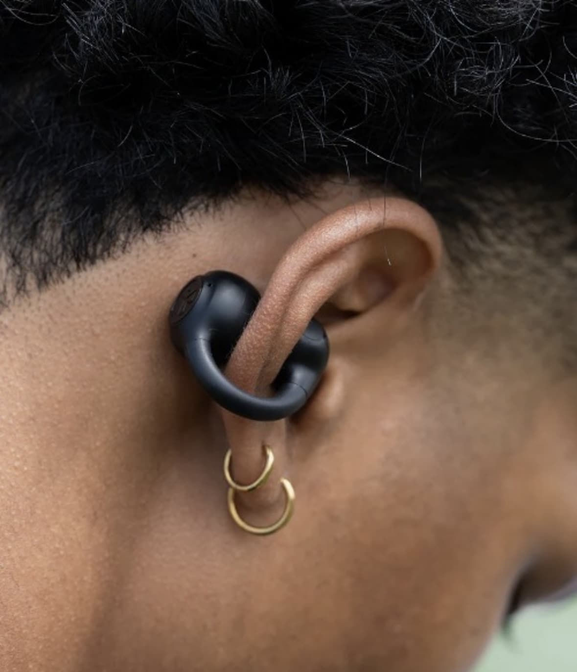 JLab/ジェイラブ　FLEX　ワイヤレスイヤホン　イヤーカフ型 BLACK FREE