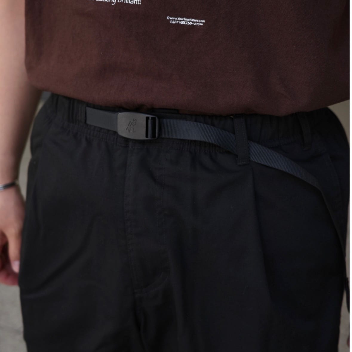 GRAMICCI×BEAVER/グラミチ×ビーバー　別注TUCK T/C TWILL PANTS　別注タックT/Cツイルパンツ BLACK S