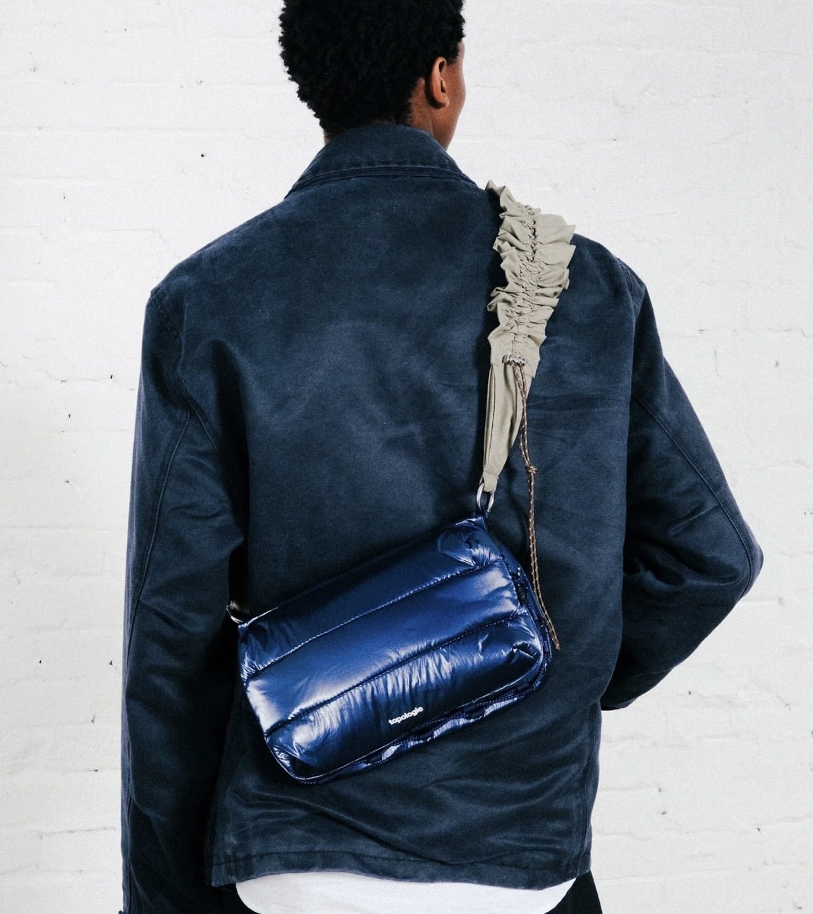 Topologie/トポロジー　Bottle Sacoche Large ボトルサコッシュ ラージ【バッグ単体】 Marine Blue Metallic/Puffer FREE