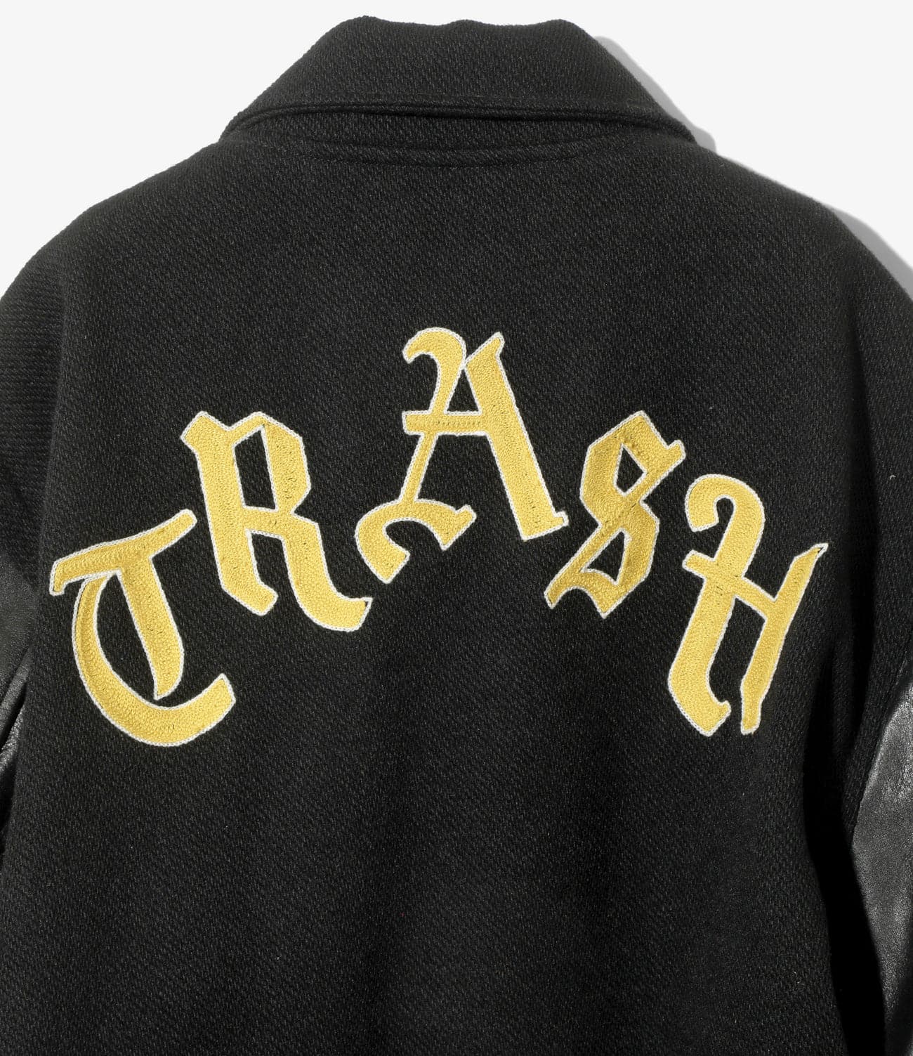 NEEDLES/ニードルズ/LETTERED COAT - WOOL MELTON/レタードコート - ウールメルトン BLACK L