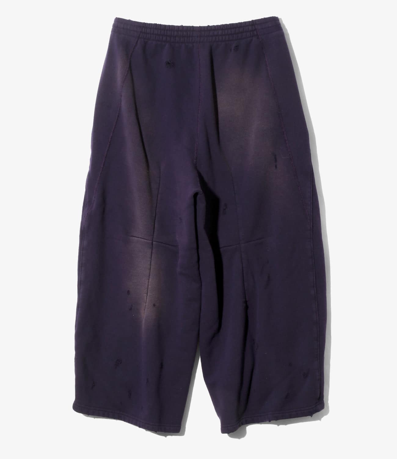 NEEDLES/ニードルズ/DECONSTRUCTED H.D. SWEAT PANT - COTTON FRENCH TERRY ヒザデルスウェットパンツ パープル XS