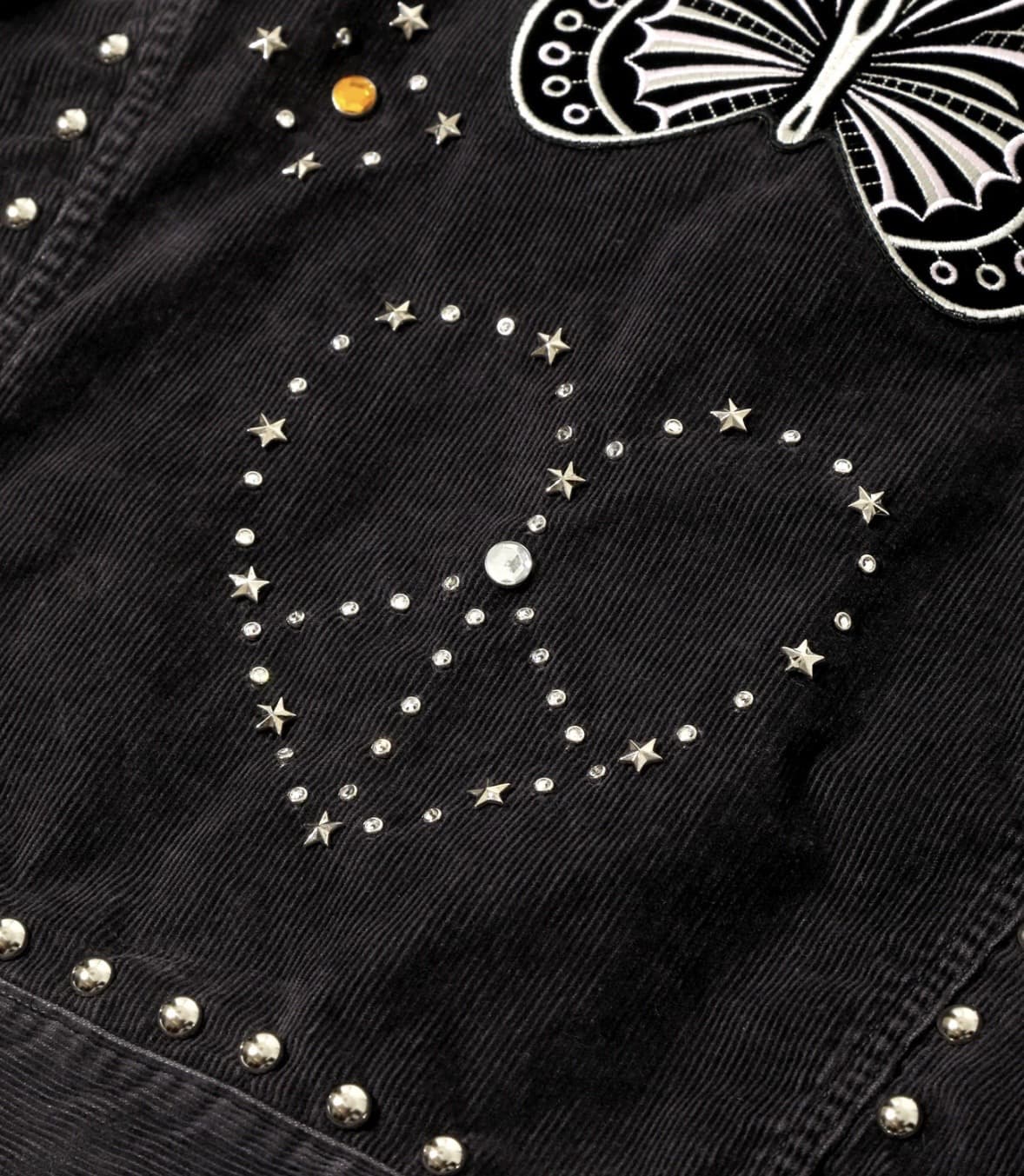 NEEDLES/ニードルズ/STUDDED JEAN JACKET - 14W CORDUROY スタッズジャケット BLACK L