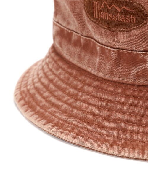 MANASTASH/マナスタッシュ/ORIGINAL LOGO BUCKET HAT バケットハット オレンジ free