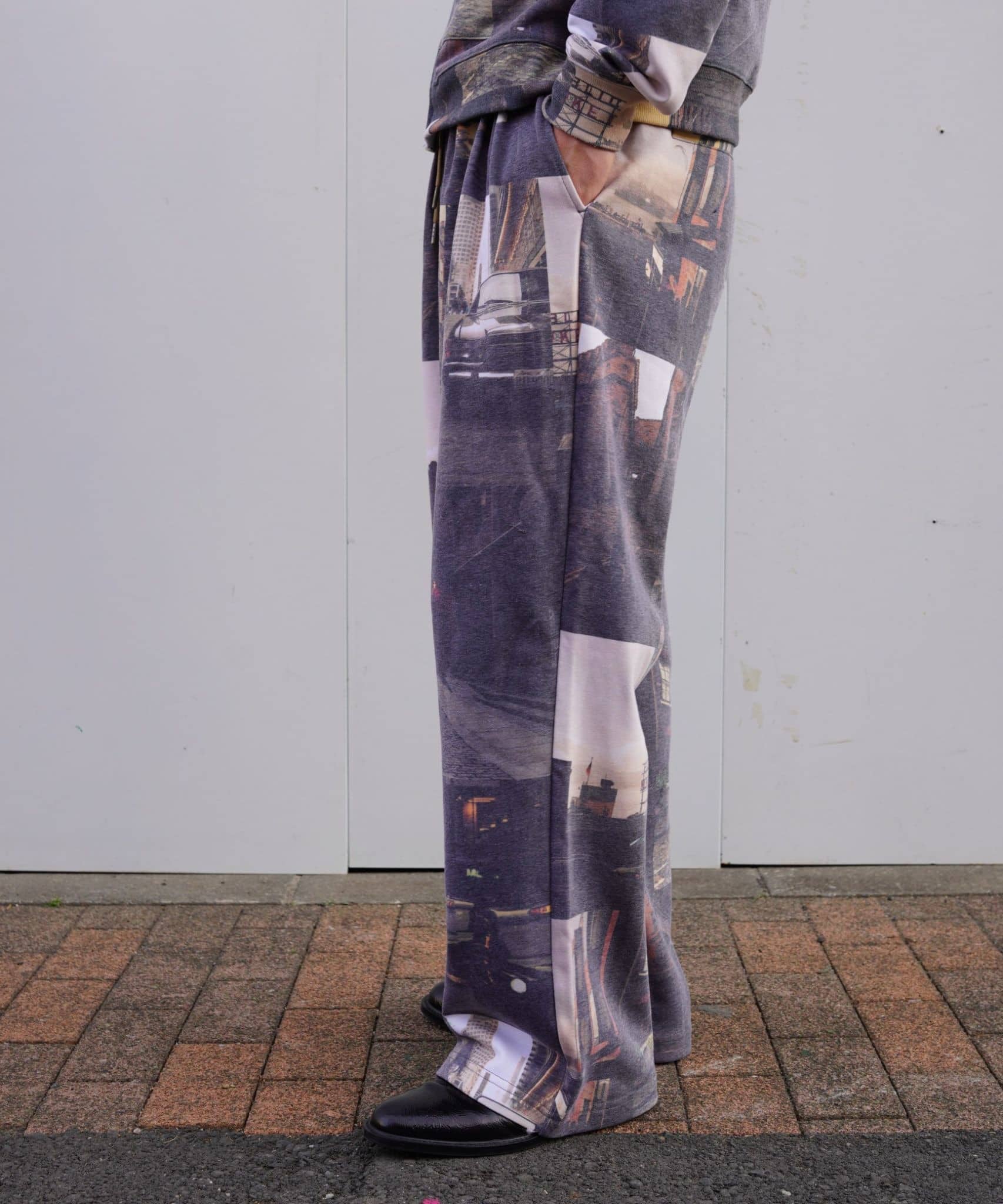 B omnivore/ビーオムニボー/ＢＯ/ＧＲＡＰＨＩＣ　Ｐｔ　グラフィックスウェットパンツ ブラウン M