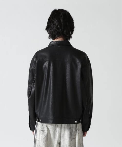 B omnivore/ビーオムニボー/FAUX LEATHER BLOUSON/フェイクレザーブルゾン BLACK M