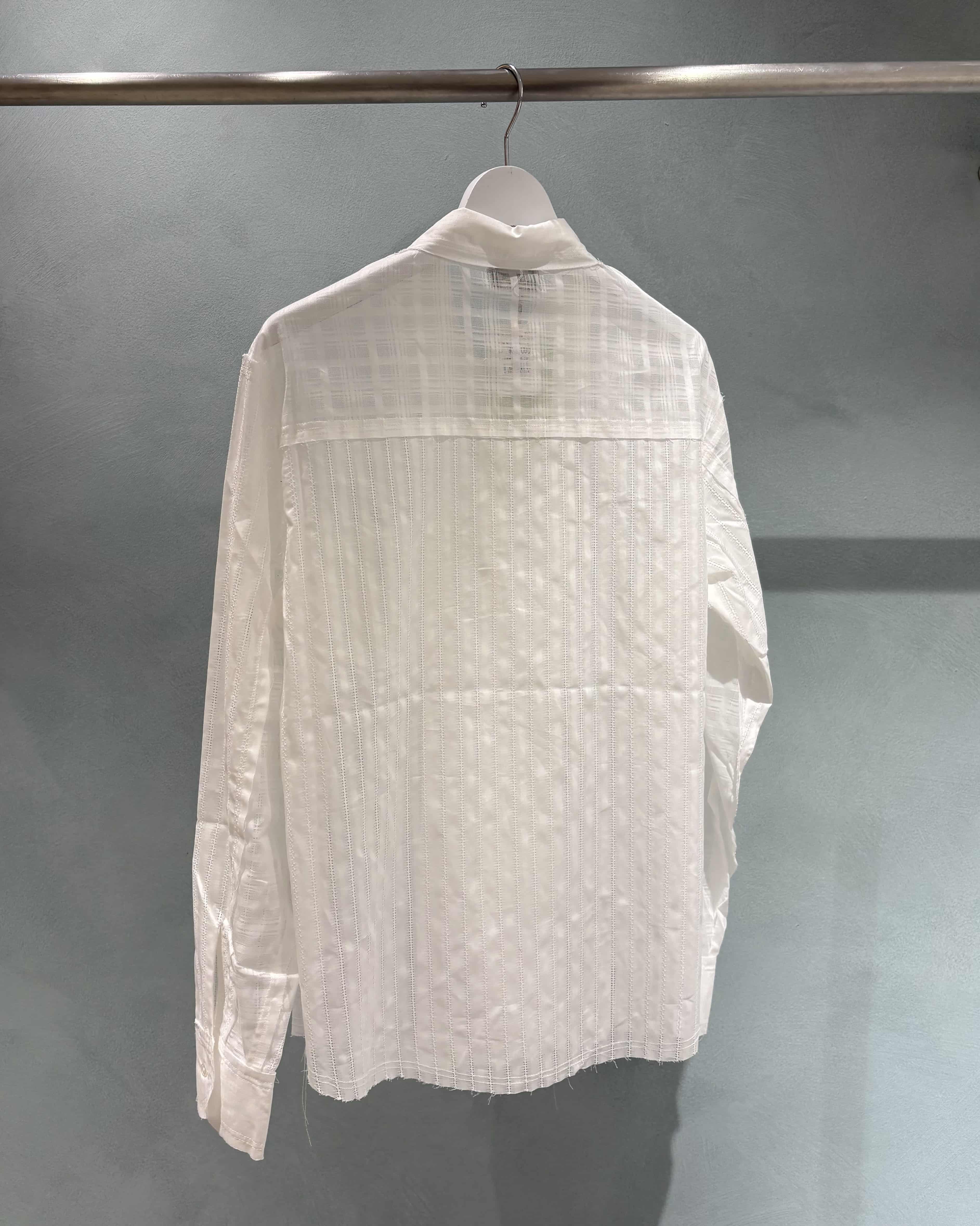 FAF/エフエーエフ(Fake As Flowers/フェイクアスフラワーズ)/Patch Work Shirts パッチワークシャツ　26SS WHITE 3