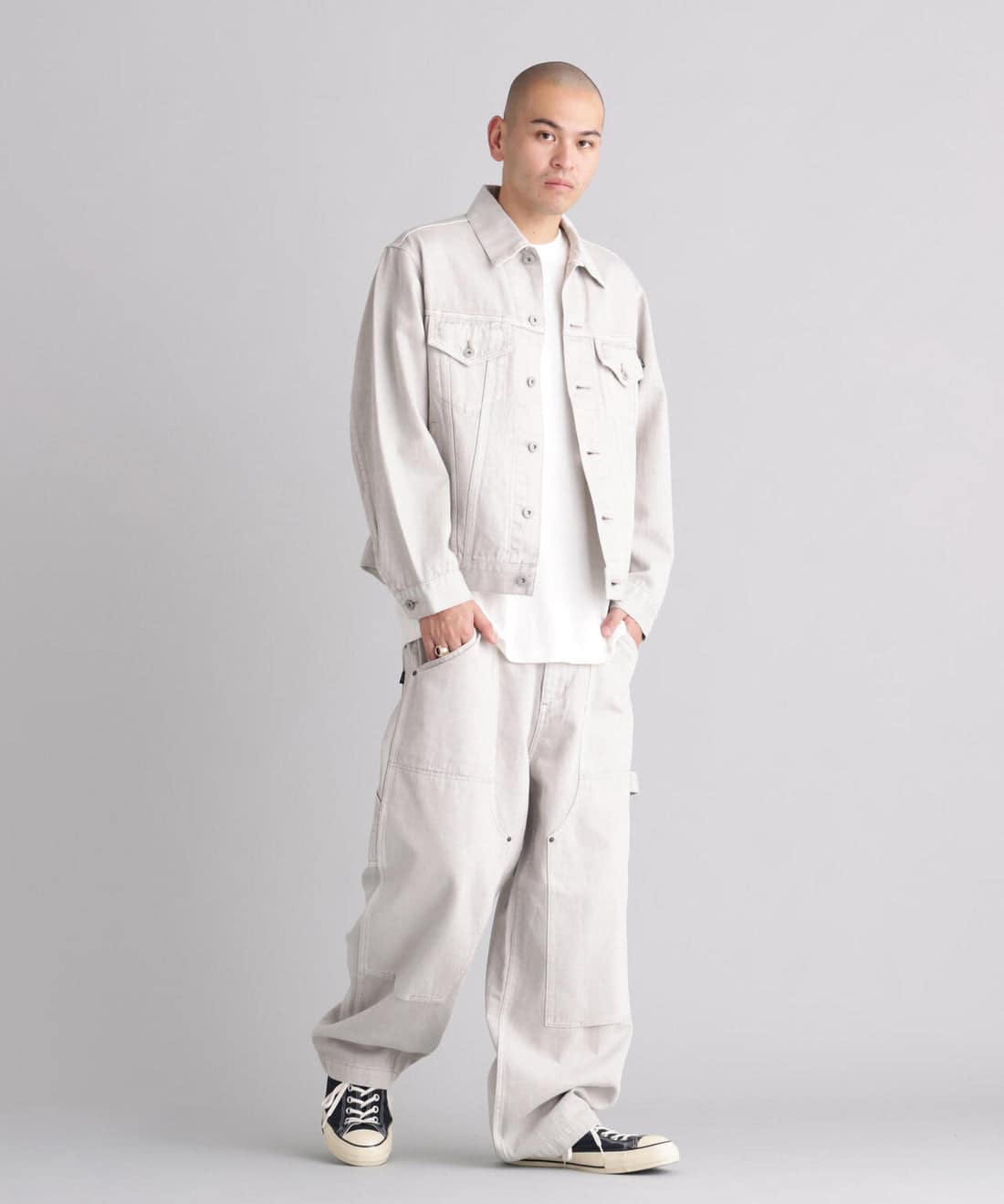 MANASTASH/マナスタッシュ/HEMP WASHED DOUBLE KNEE PANTS サンド S