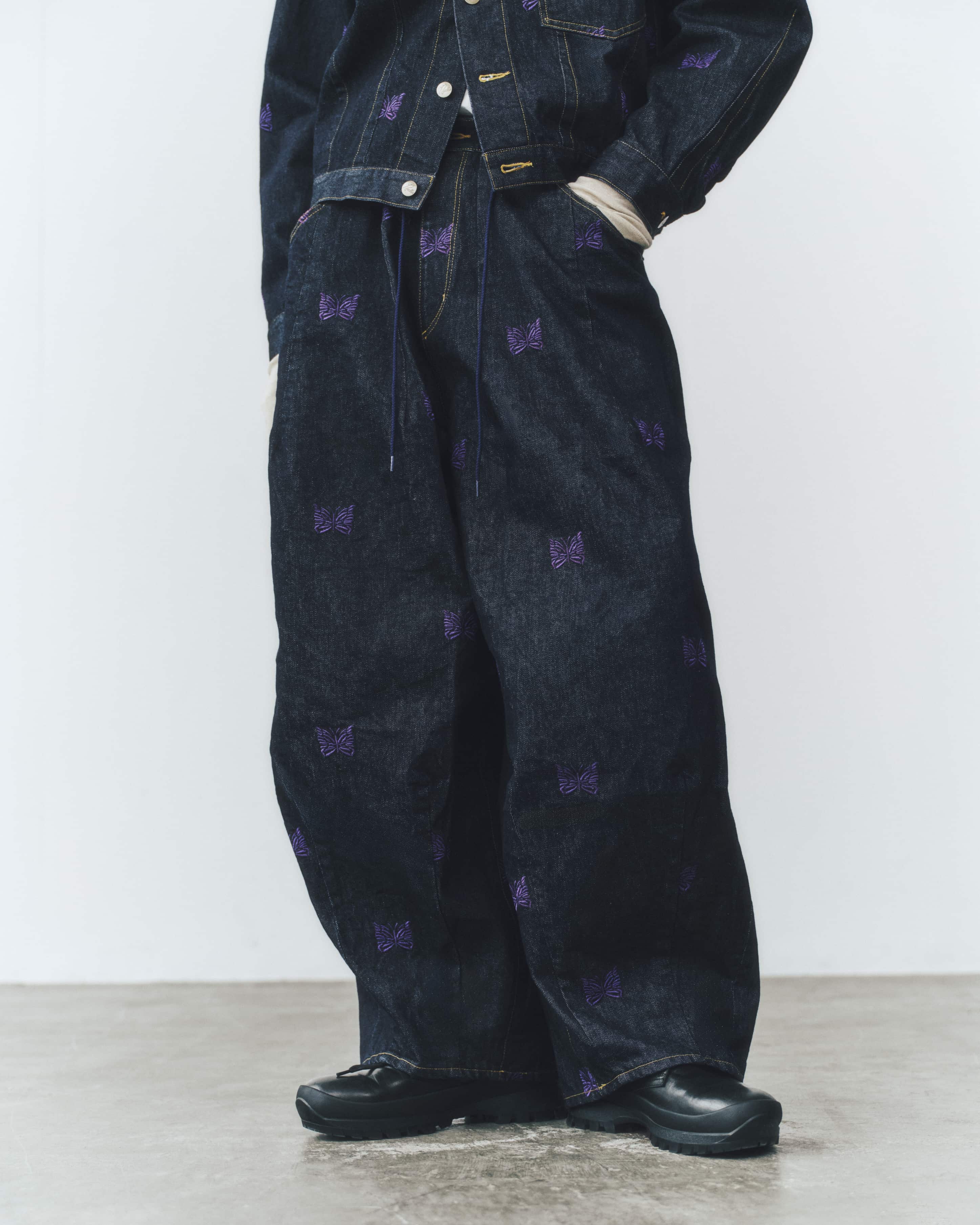 Needles×BEAVER/ニードルズ×ビーバー/別注H.D. Jean - 12oz Denim ヒザデルデニムパンツ INDIGO XS