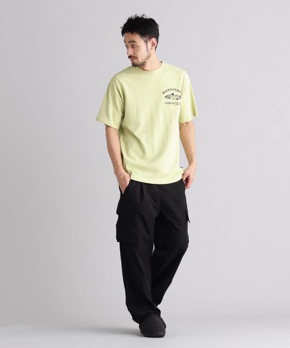 MANASTASH/マナスタッシュ/ＨＥＭＰ　ＴＥＥ　ＬＵＲＥ Tシャツ ライム M