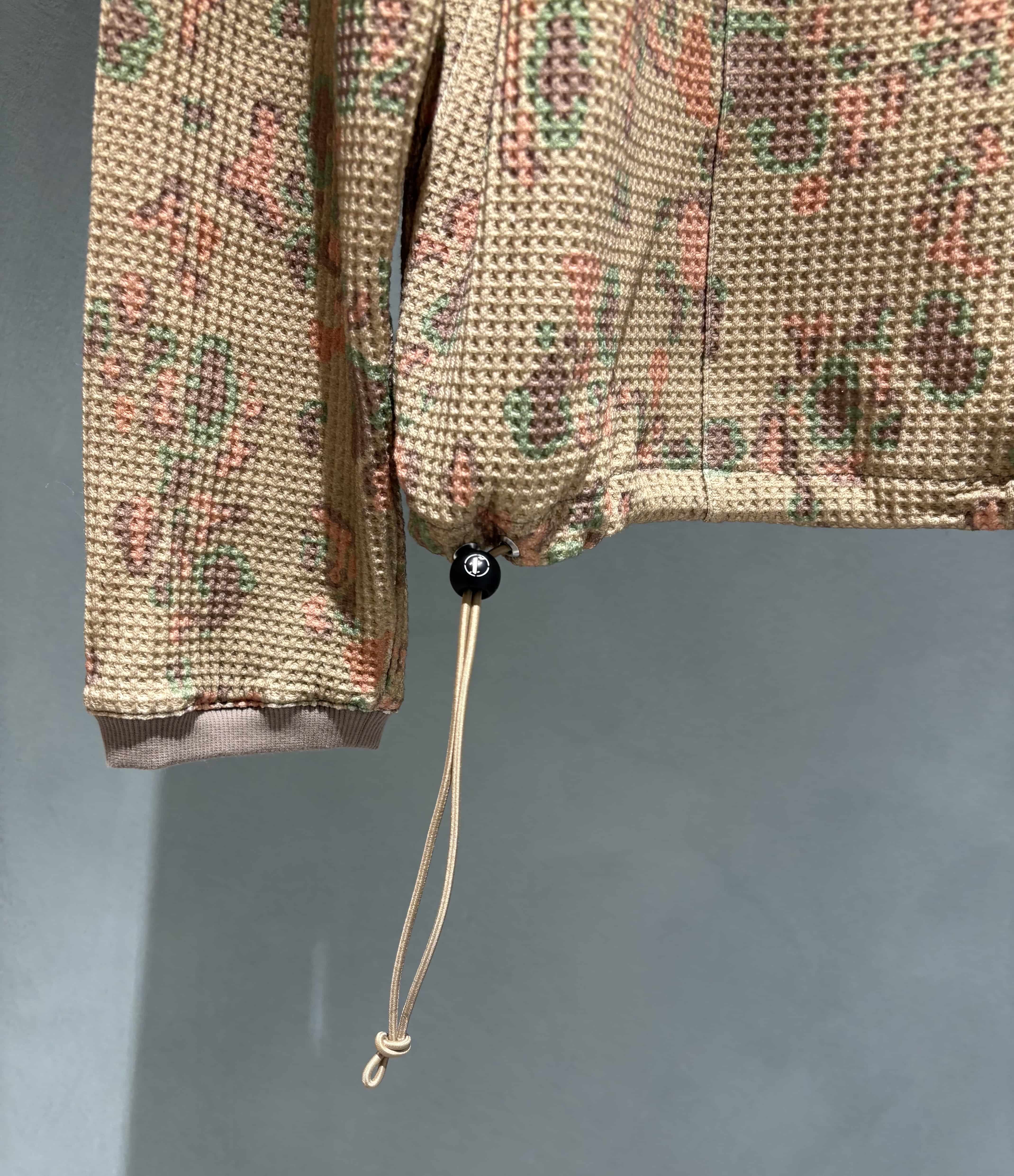 FAF/エフエーエフ(Fake As Flowers/フェイクアスフラワーズ)/Pacis (Thermal Henley neck) サーマルヘンリーネック　26SS Olive Camo 2