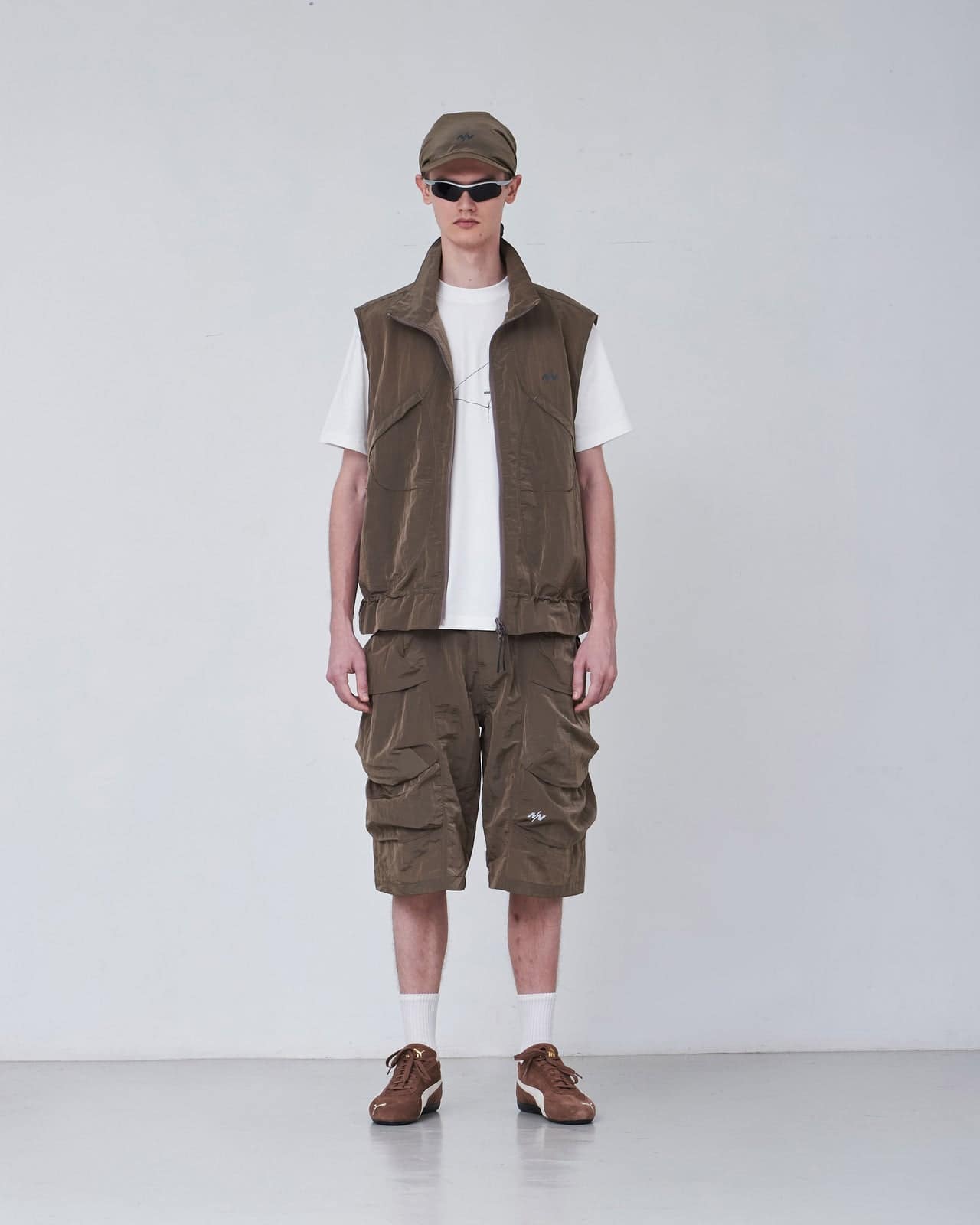 NINEpointNINE/ナインポイントナイン/Shockwave 3D Pocket Vest BROWN M