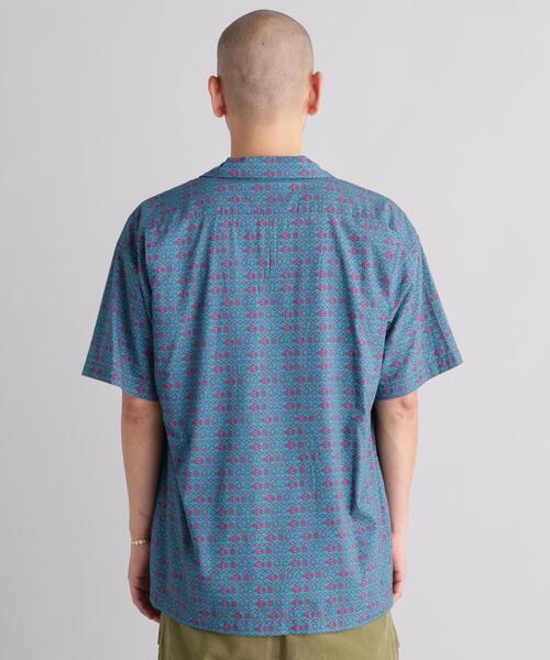 MANASTASH/マナスタッシュ/FISH PATTERN SHIRTS シャツ ブルー S
