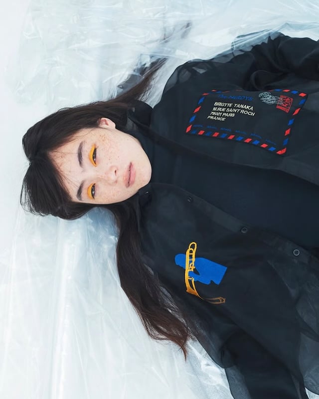 The NERDYS/ナーディーズ/Brigitte Tanaka×The NERDYS EN MUSIQUE Shirt ブリジットタナカ BLACK S