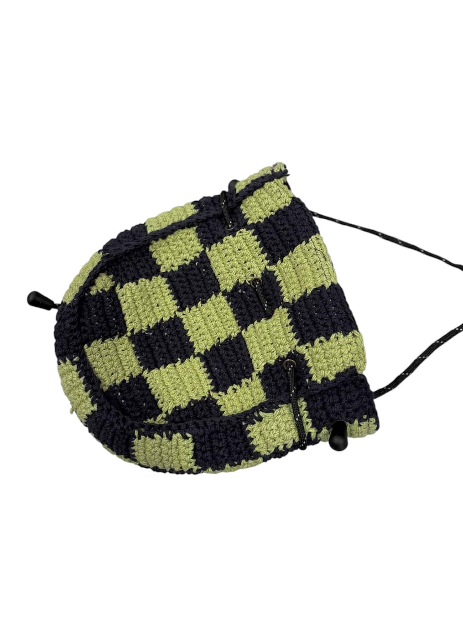 MacMahon Knitting Mills /マクマホンニッティングミルズ/Pochette - Checker GREEN FREE