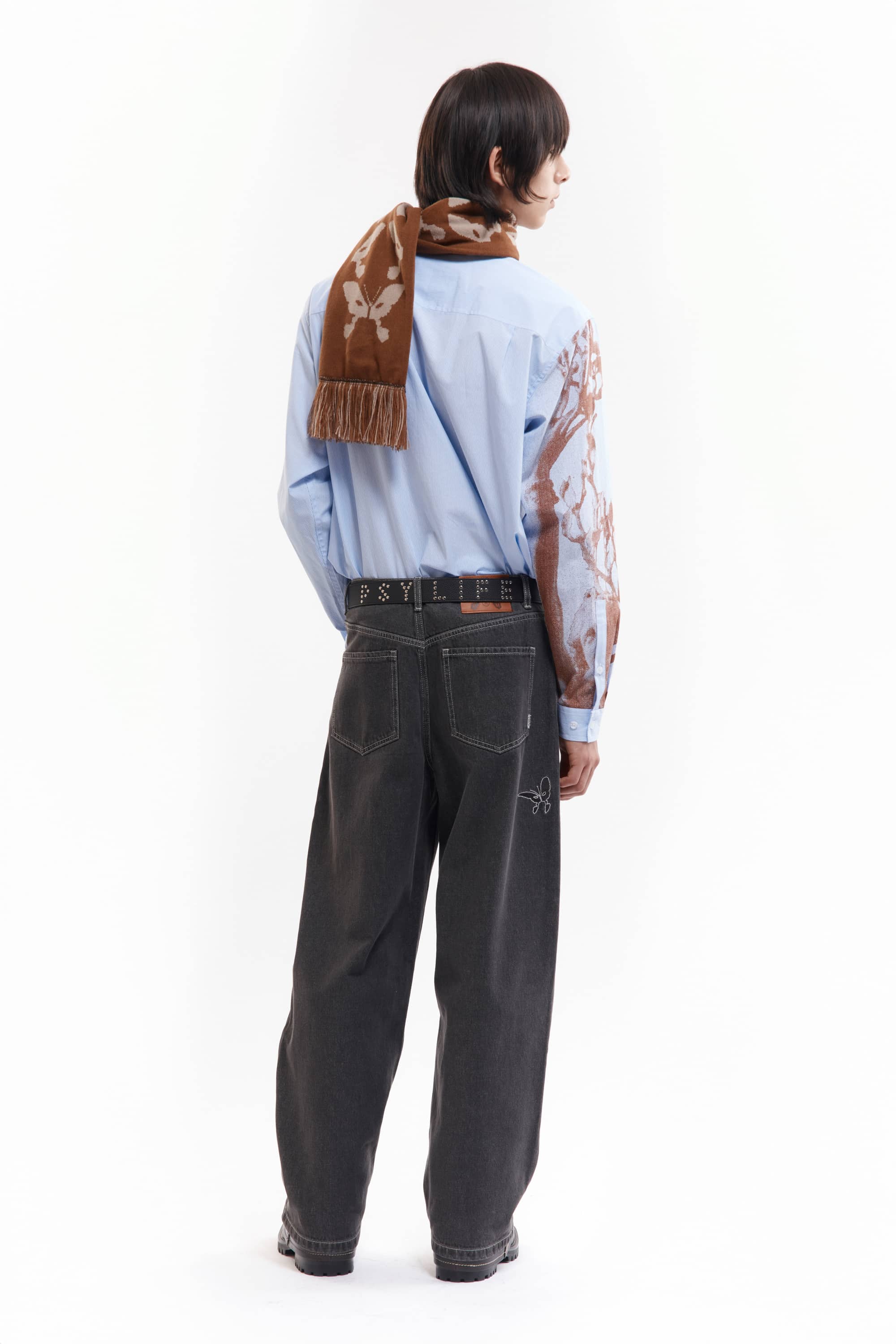P.A.M.(Perks And Mini)/パム(パークスアンドミニ)/KALEIDOSCOPE BONNET SCARF スカーフ　マフラー BROWN OS