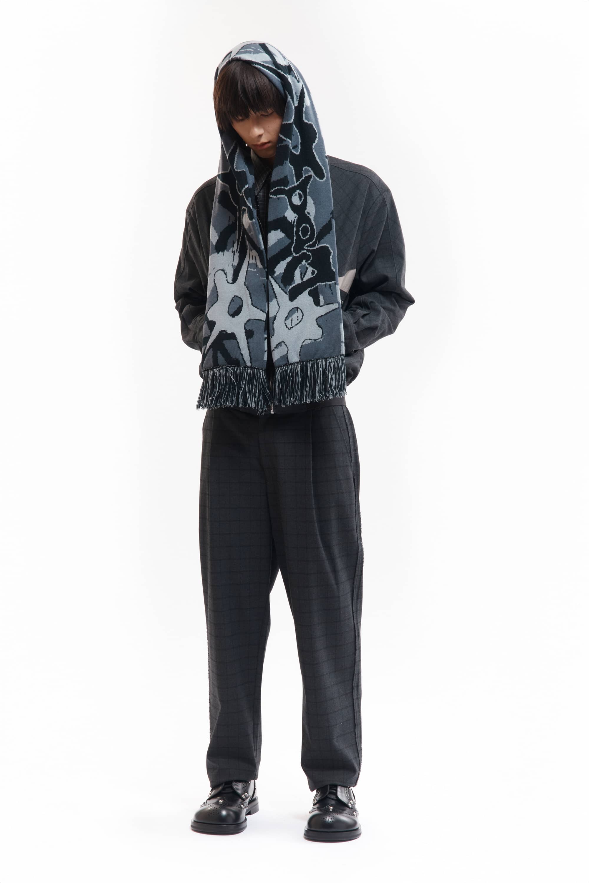 P.A.M.(Perks And Mini)/パム(パークスアンドミニ)/MULTI SHOT URCHIN BONNET SCARF  スカーフ　マフラー GREY OS