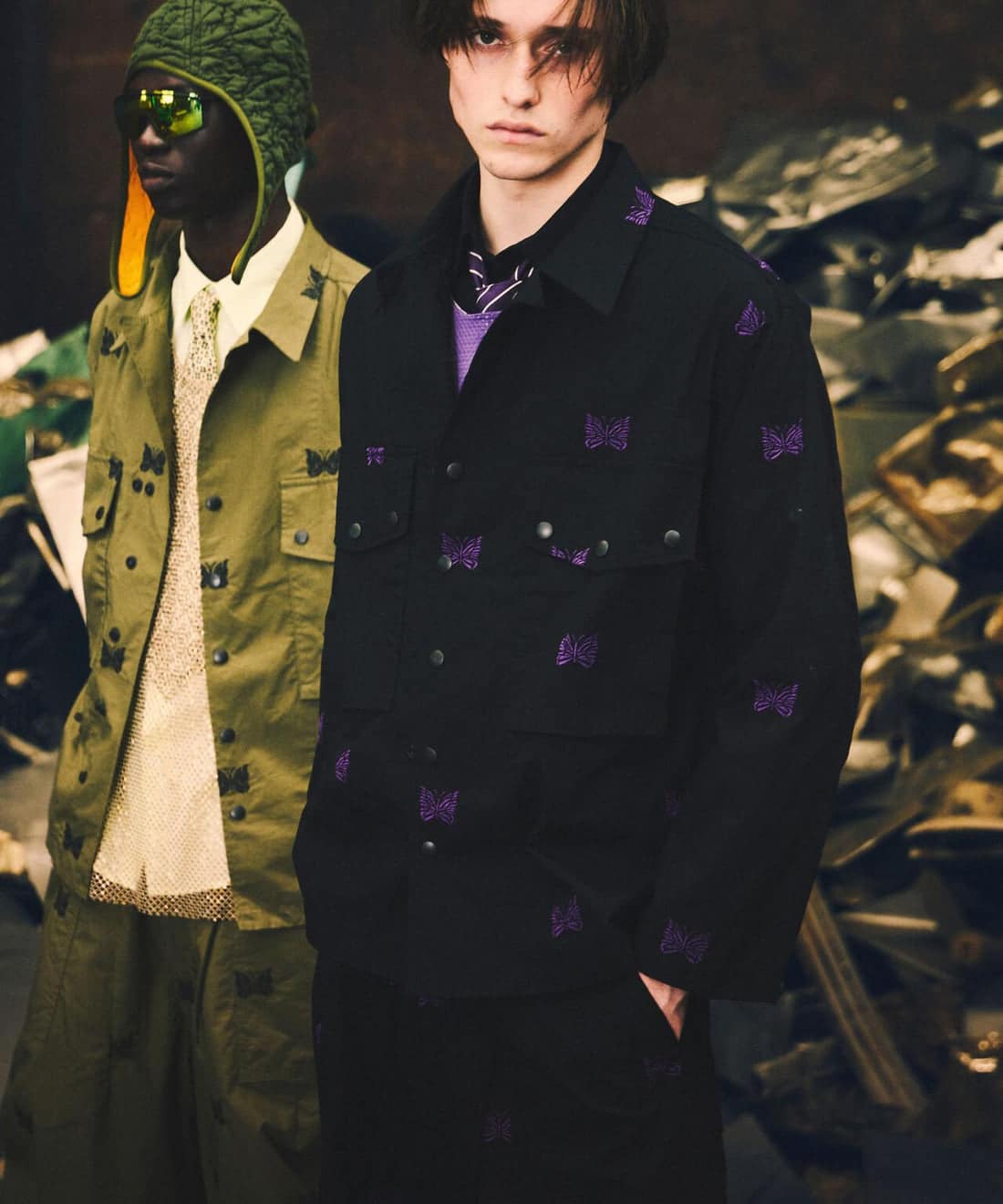 Needles×BEAVER/ニードルズ×ビーバー　別注Field Jacket - Cotton Ripstop フィールドジャケット ブラック S