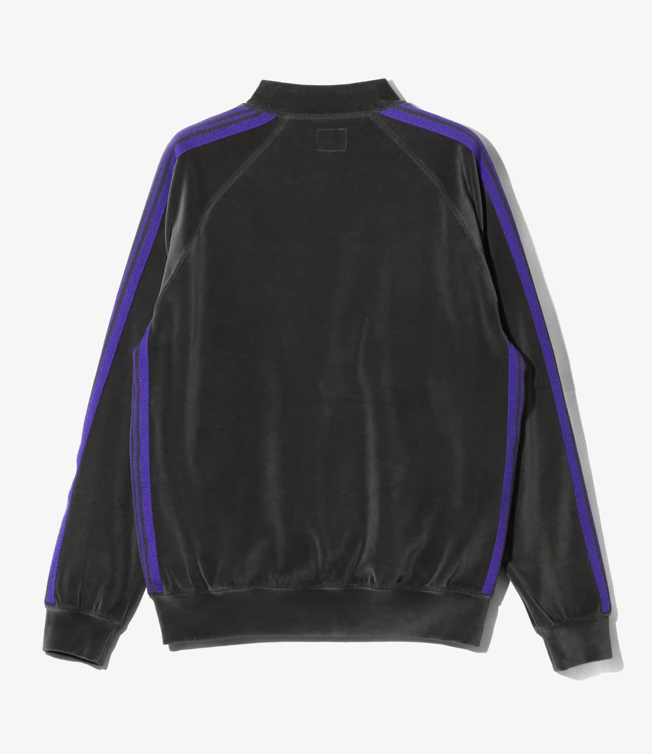 NEEDLES/ニードルズ/RIB COLLAR TRACK JACKET - C/PE VELOUR リブカラートラックジャケットベロア CHARCOAL M
