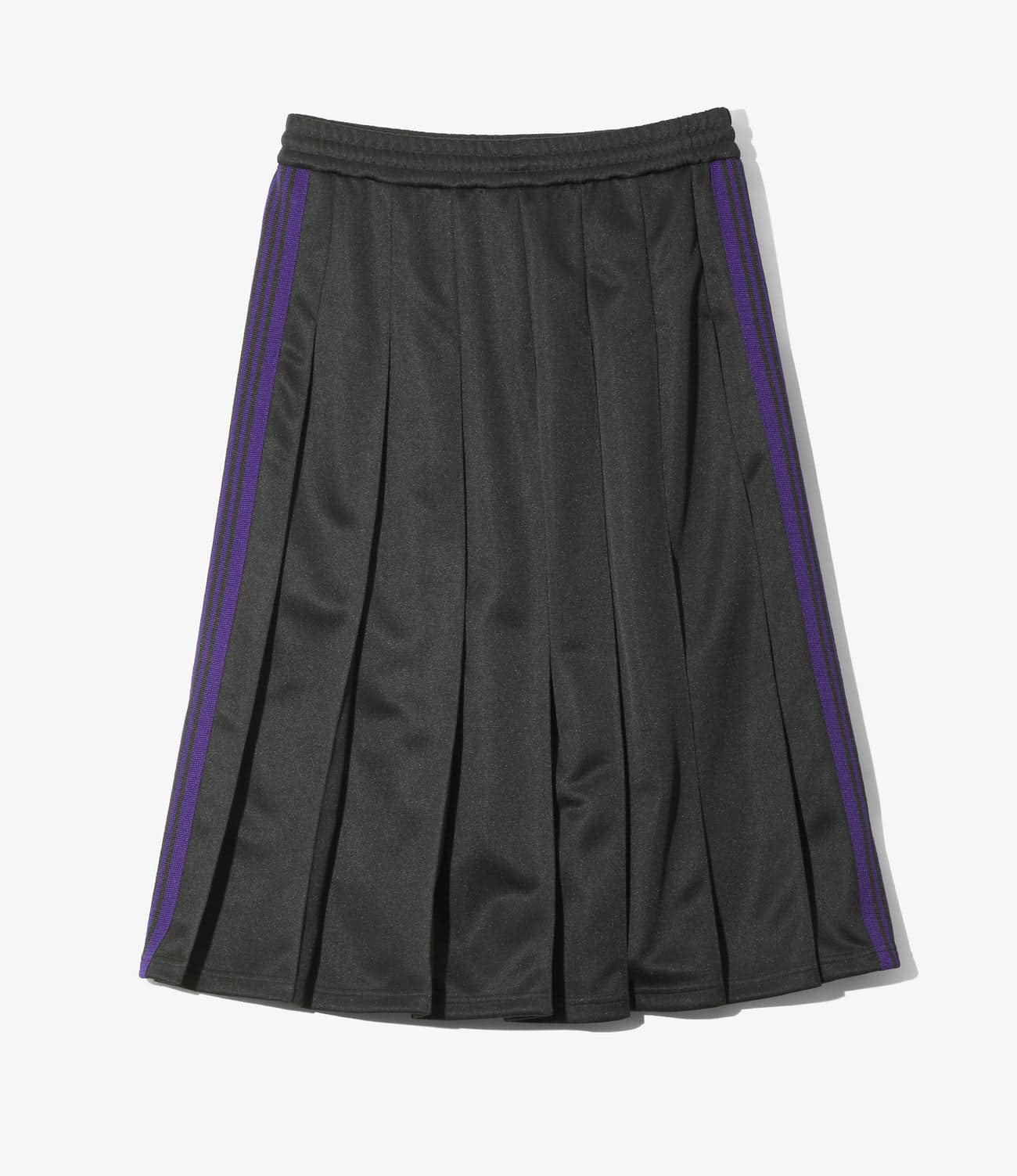 NEEDLES/ニードルズ/PLEATED TRACK SKIRT - POLY SMOOTH トラックスカート BLACK 1