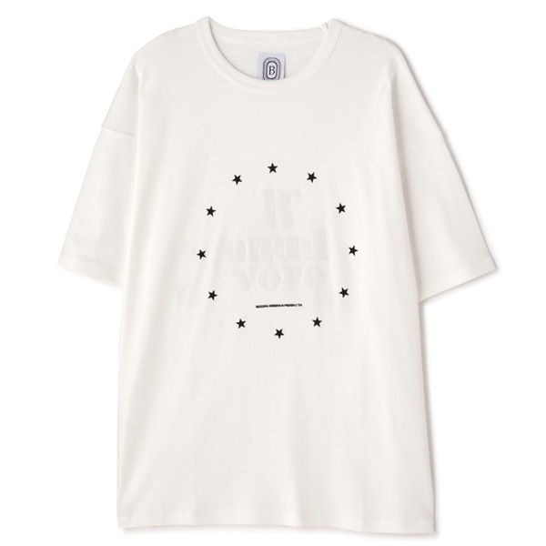 B omnivore/ビーオムニボー STAR S/S Tee ホワイト M