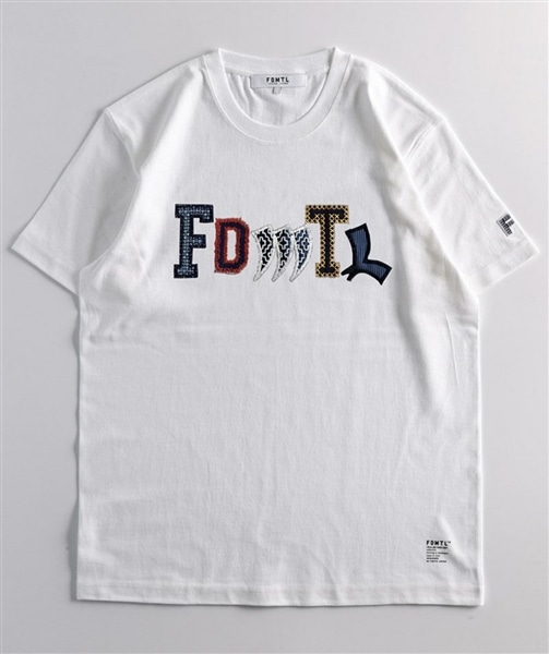 FDMTL(ファンダメンタル)/PATCHWORK LOGO TEE Tシャツ(FA24TE14) -24SS- WHITE 3