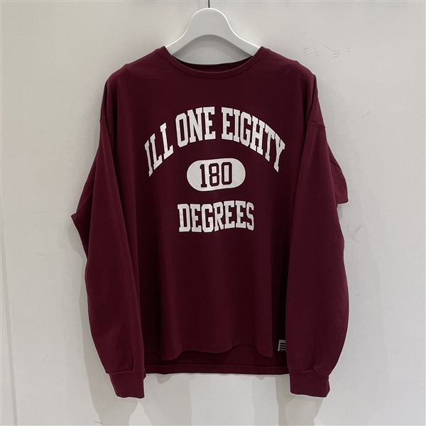 ILL ONE EIGHTY/イルワンエイティ/180 L/S TEEz WINE M
