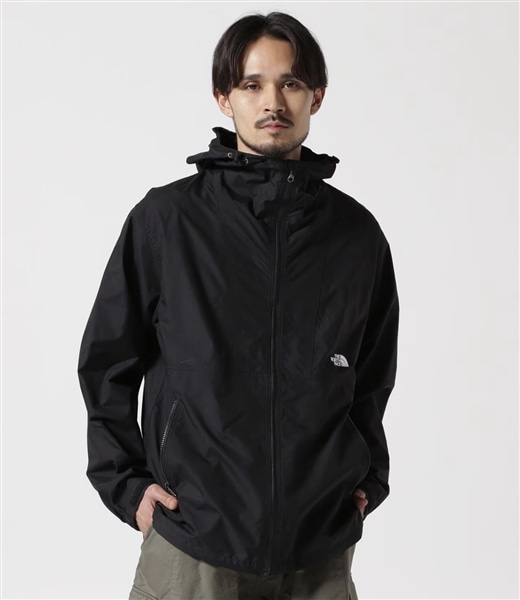 THE NORTH FACE COMPACT JACKET 黒 Mマウンテンパーカー - マウンテン