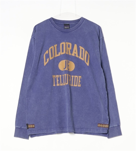 Jagged Edge Mountain Gear/ジャギッドエッジマウンテンギア/ ”COLORADO” PRINT L/S TEE BLUE M