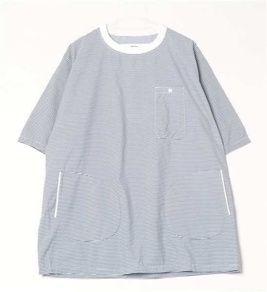 BURLAP OUTFITTER/バーラップアウトフィッター/S/S POCKET TEE PRINTED / ショートスリーブ ポケット ティー プリンテッド BLUE M