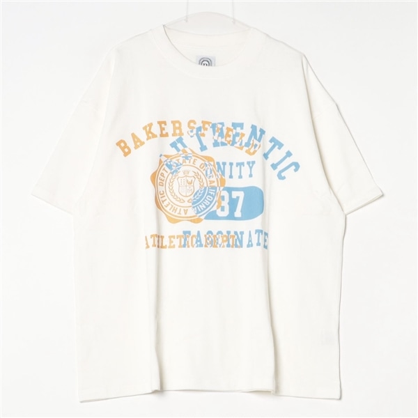 B omnivore/ビーオムニボー COLLEGE S/S TEE ホワイト M