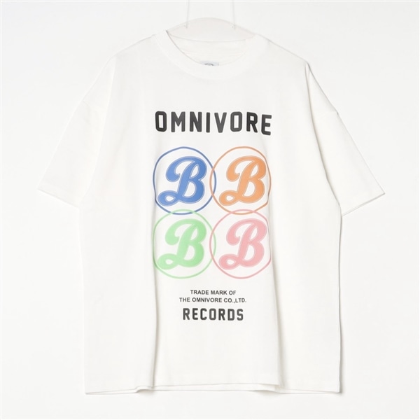 B omnivore/ビーオムニボー RECORD S/S TEE ホワイト M