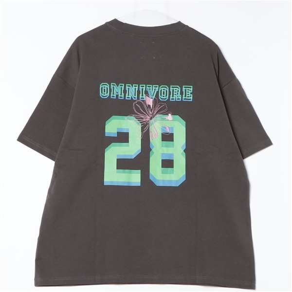 B omnivore/ビーオムニボー NUMBER S/S TEE ブラック M