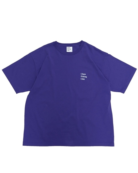 CHAOS FISHING CLUB/カオスフィッシングクラブ/LOGO CREW NECK T-SHIRT PURPLE M