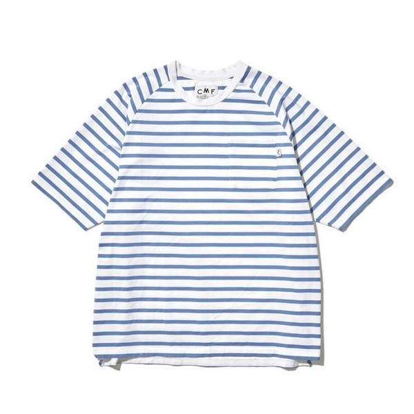 CMF OUTDOOR GARMENT/シーエムエフアウトドアガーメント/BORDER TEE H/S BLUE M