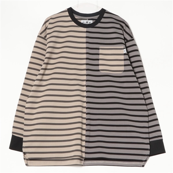 CMF OUTDOOR GARMENT/シーエムエフアウトドアガーメント/別注BORDER TEE L/S BEIGE M