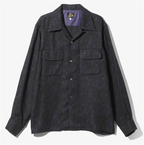 Needles/ニードルズ/Classic Shirt-Rayon Abstract Jq-(M Navy)｜ ビーバー｜池袋PARCO |  ONLINE PARCO（オンラインパルコ）