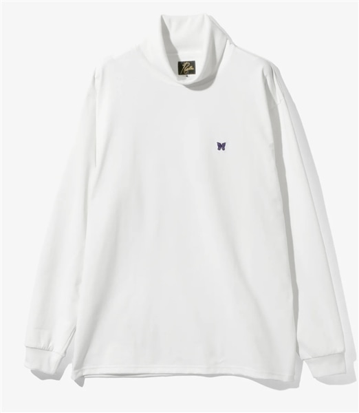 Needles/ニードルズ/L/S HIGH NECK TEE - POLY JERSEY 24AW WHITE S