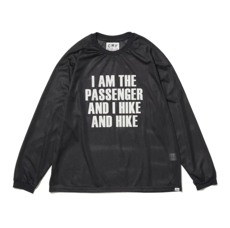 CMF OUTDOOR GARMENT/シーエムエフアウトドアガーメント/QUICK DRY MESH TEE L/S PT BLACK M