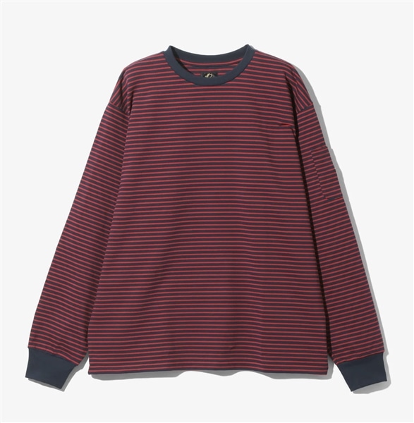 NEEDLES/ニードルズ/L/S CREW NECK T - COTTON ST. JERSEY RED S