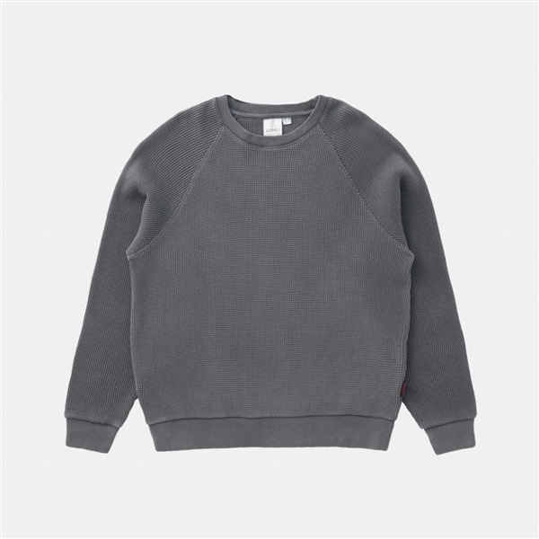 GRAMICCI/グラミチ/WAFFLE CREW | ワッフルクルー PIGMENT BLACK M
