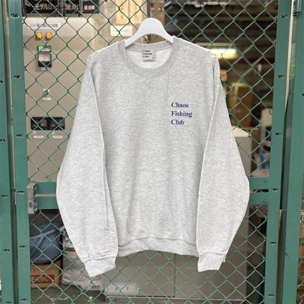 CHAOS FISHING CLUB/カオスフィッシングクラブ/EX LOGO SWEAT CREW GRAY M