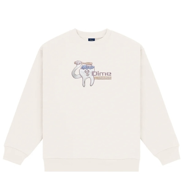 Dime/ダイム/DENTAL CARE CREWNECK NATURAL M