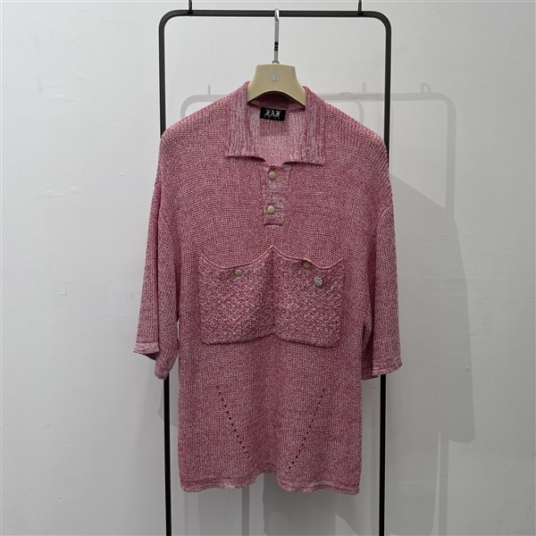 FAF/エフエーエフ(Fake As Flowers/フェイクアスフラワーズ)/Knit Polo ニットポロ Red 1