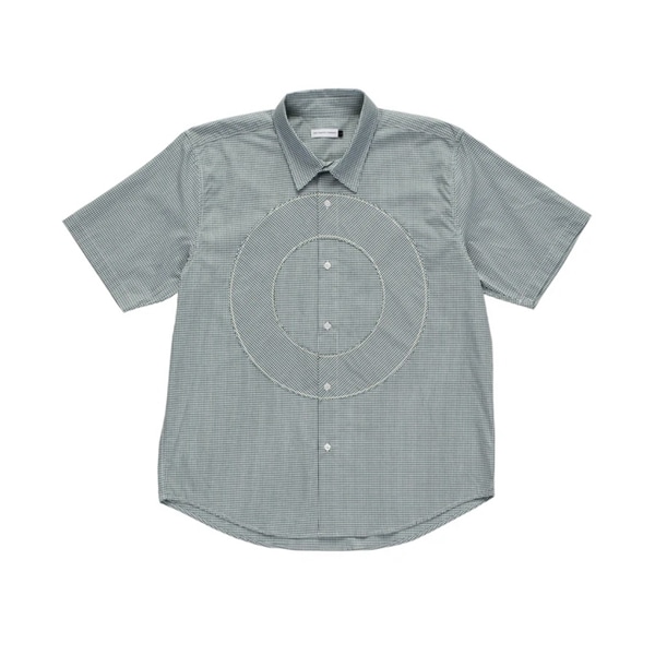 POP TRADING CO/ポップトレーディングカンパニー/Pop O Shortsleeve Gingham Shirt Green/White M