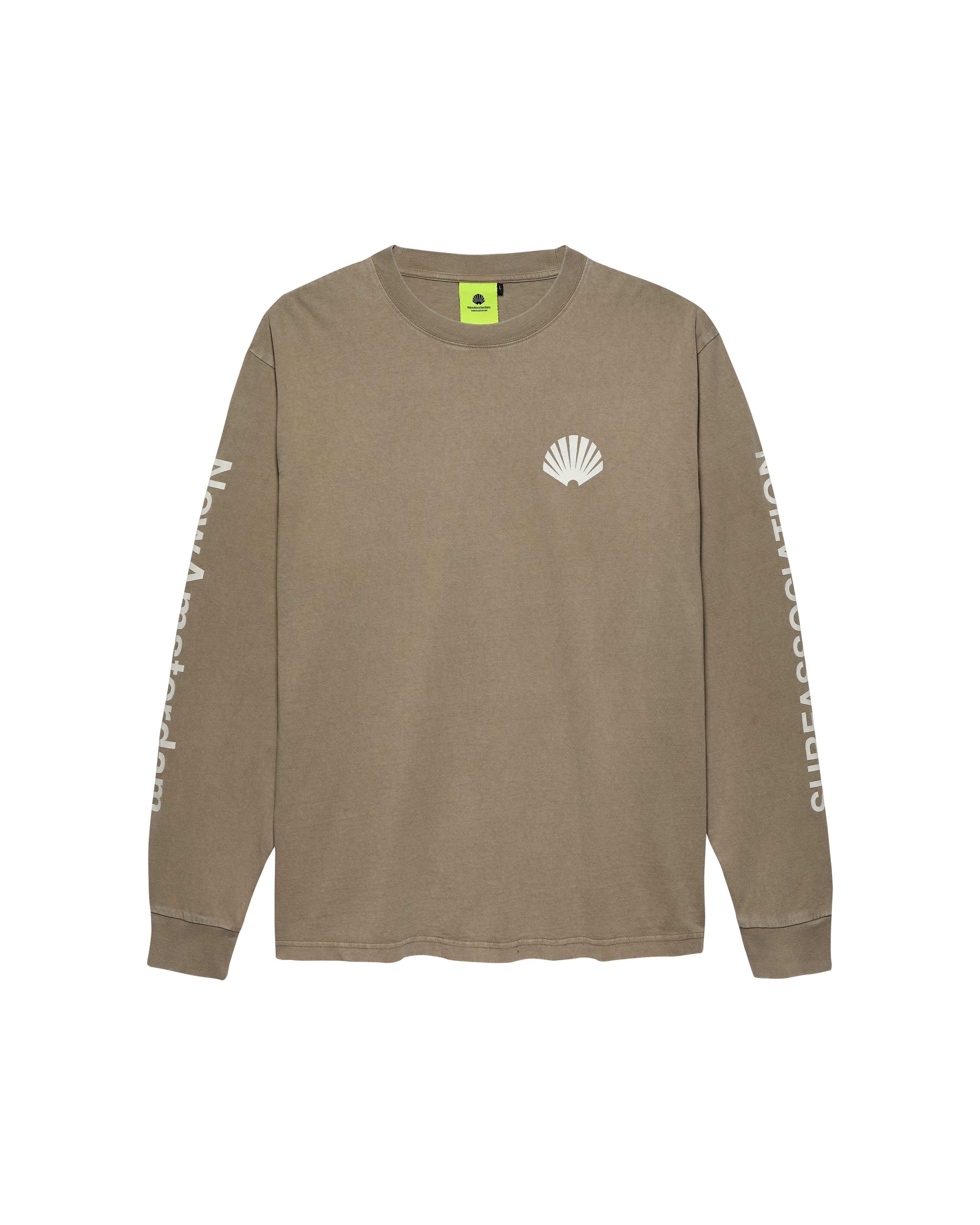 New Amsterdam Surf Association/ニューアムステルダムサーフアソシエーション/LOGO LONGSLEEVE SENECA ROCK/WHITE M